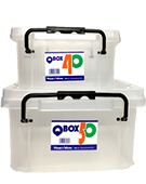 クワガタ・カブト飼育に　多目的バックルボックス「Q BOX-40」ご注文ページへ
