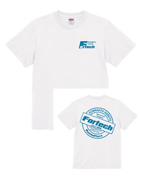 【フォーテックオリジナル】丸ロゴTシャツ ホワイト